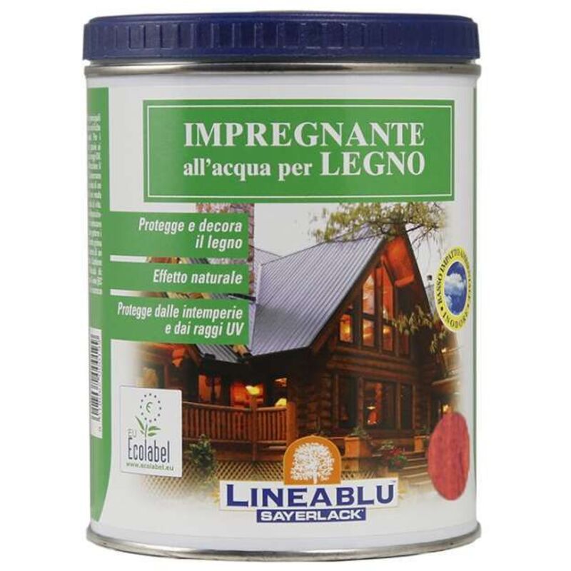 foto del prodotto sayerlack impregnante all acqua rosso 750 ml protezione legno