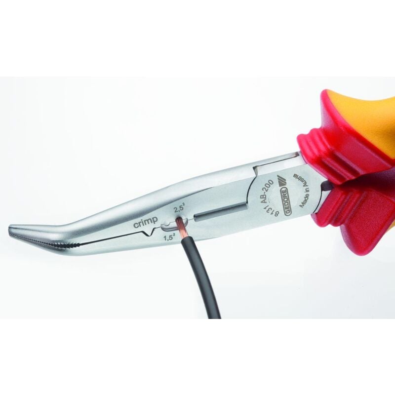 foto del prodotto sb vde 8131 ab 200 h pinza multiuso vde 200 mm angolato, isolamento del rivestimento