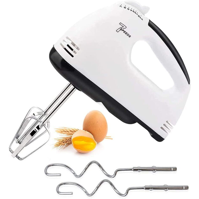 foto del prodotto sbattitore elettrico 100w frullatore 7 velocita impastatore doppia frusta