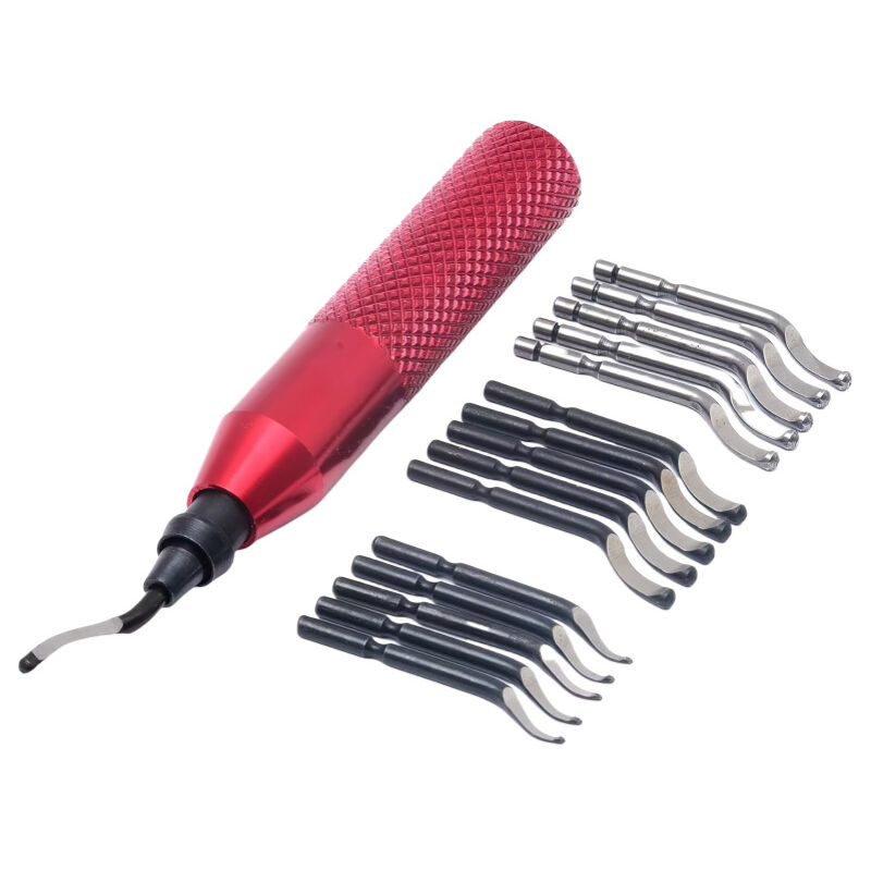 foto del prodotto sbavatore, sbavatore con 15 lame in 3 modelli, lame per sbavatura girevoli a 360 , sbavatore per stampa 3d, resina epossidica, alluminio, rame,