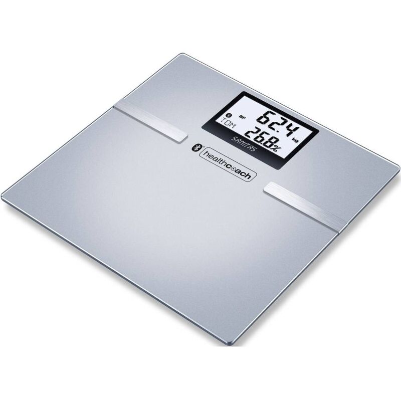 foto del prodotto sbf 70 bilancia per l analisi corporea digitale portata max. 180 kg grigio sanitas