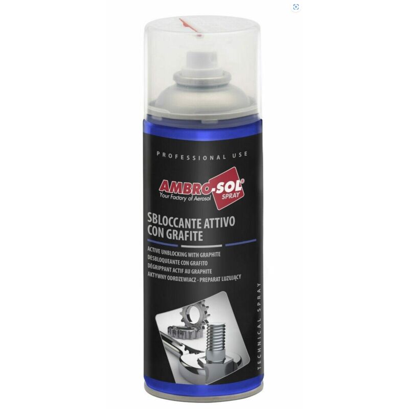 foto del prodotto sbloccante attivo con grafite ambro col spray elevato potere penetrante da 400ml