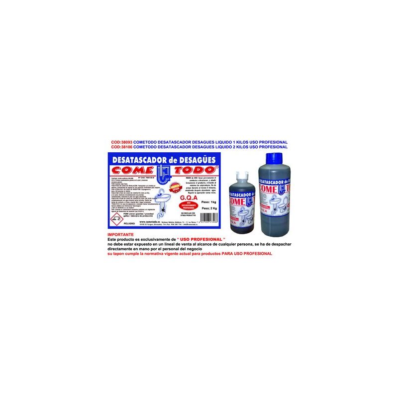 foto del prodotto sbloccante liquido professionale 1 kg
