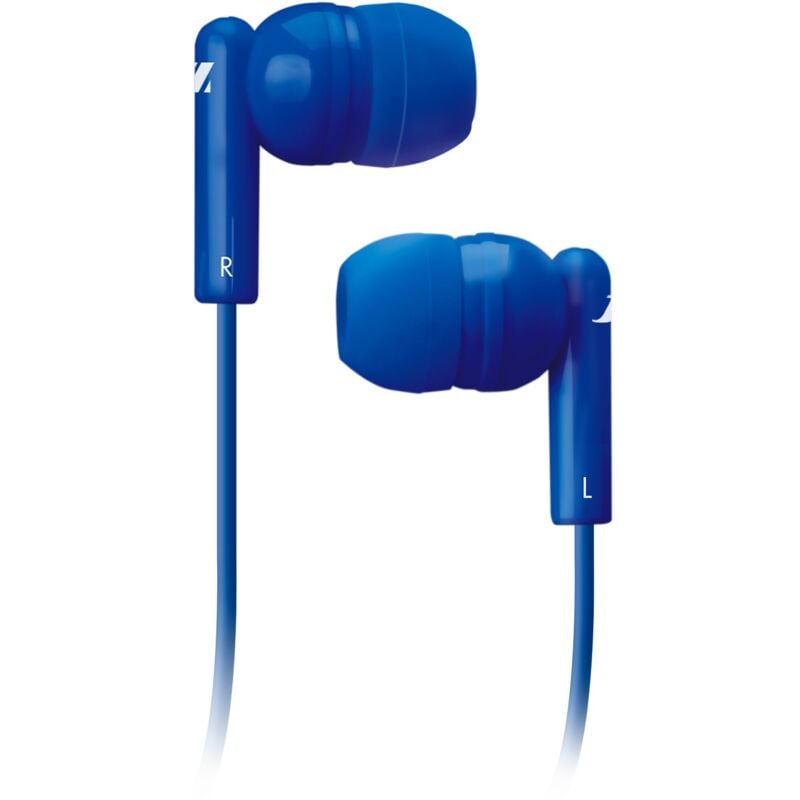 foto del prodotto sbs auricolari con cavo jack 3,5mm da 1,2m microfono integrato e tasto risposta fine chiamata blu