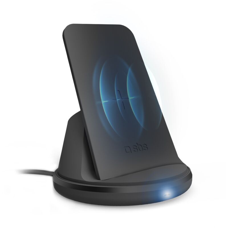 foto del prodotto sbs caricatore qi wireless 10 watt nero