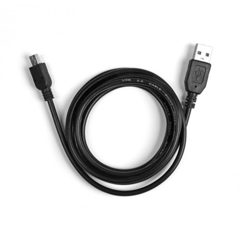 foto del prodotto sbs cavo con connettori usb tipo a maschio e mini usb maschio 1,8 metri nero