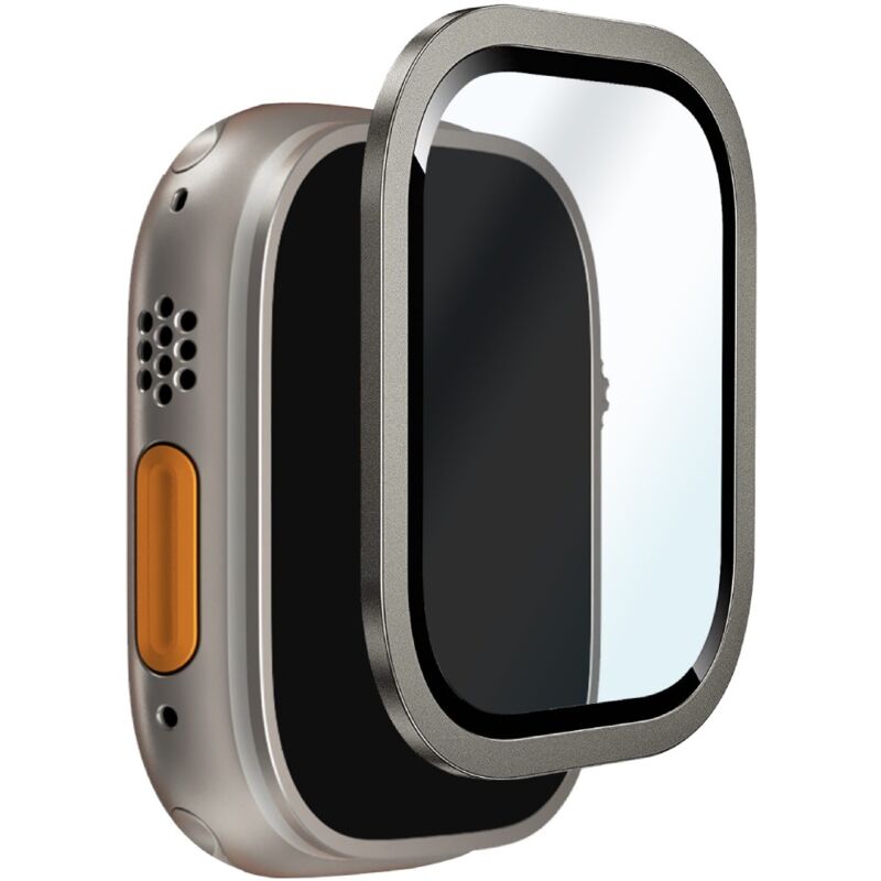 foto del prodotto sbs vetro temperato con cornice in titanio per apple watch ultra e ultra 2