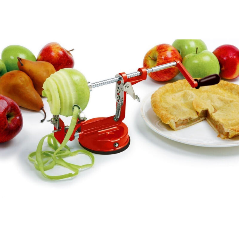 foto del prodotto sbuccia mela affetta taglia pela pere pulisci patate frutta leva torsoli acciaio - - trade shop traesio