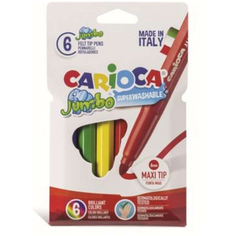 foto del prodotto sc.6 pennarelli jumbo carioca 40564 x6