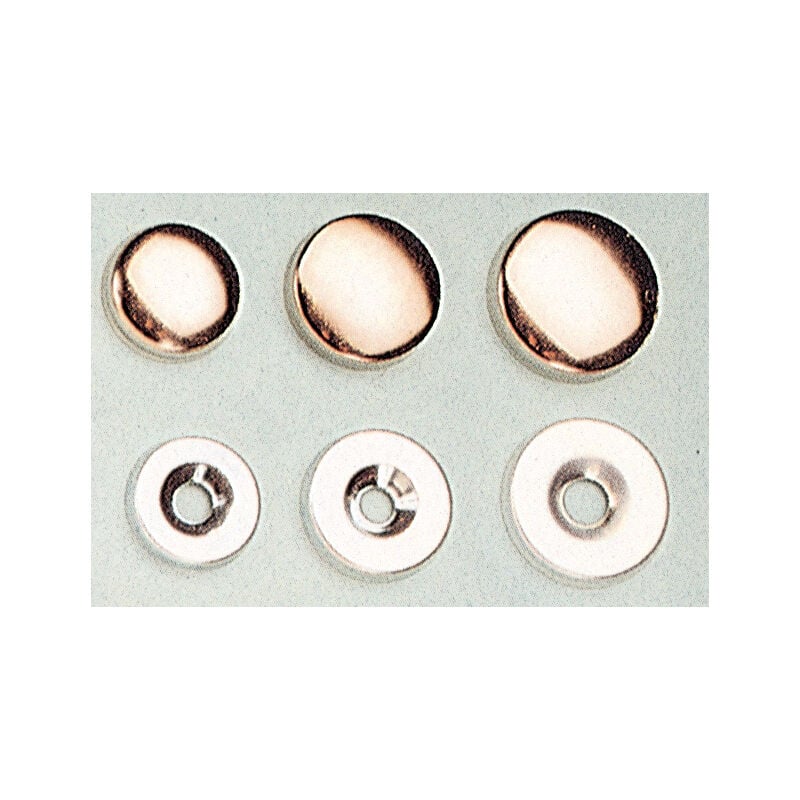 foto del prodotto sc borchia coprivite ottone nichelato 18 mm da 10 pz