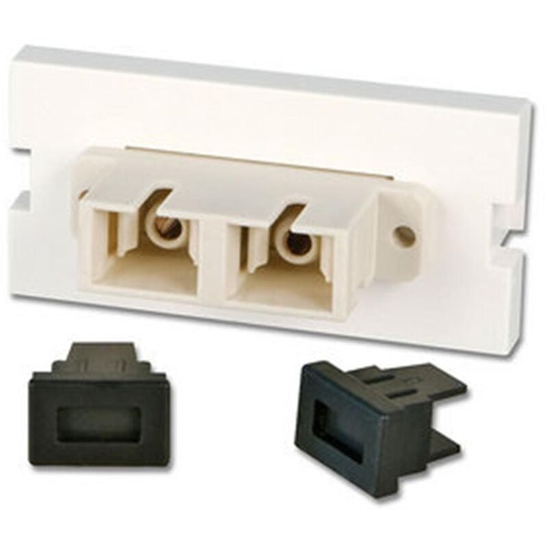 foto del prodotto sc duplex multimode bezel bianco lindy
