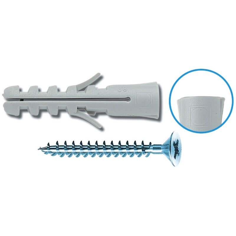 foto del prodotto sc tasselli senza bordo mm. 8 (pz.10). prezzo per 1 pezzo.