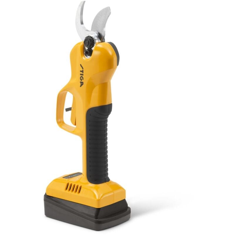 foto del prodotto sc100e kit, forbici da potatura a batteria, taglia rami fino a 3 cm, con batteria epower 20v 2 ah e caricabatterie inclusi stiga