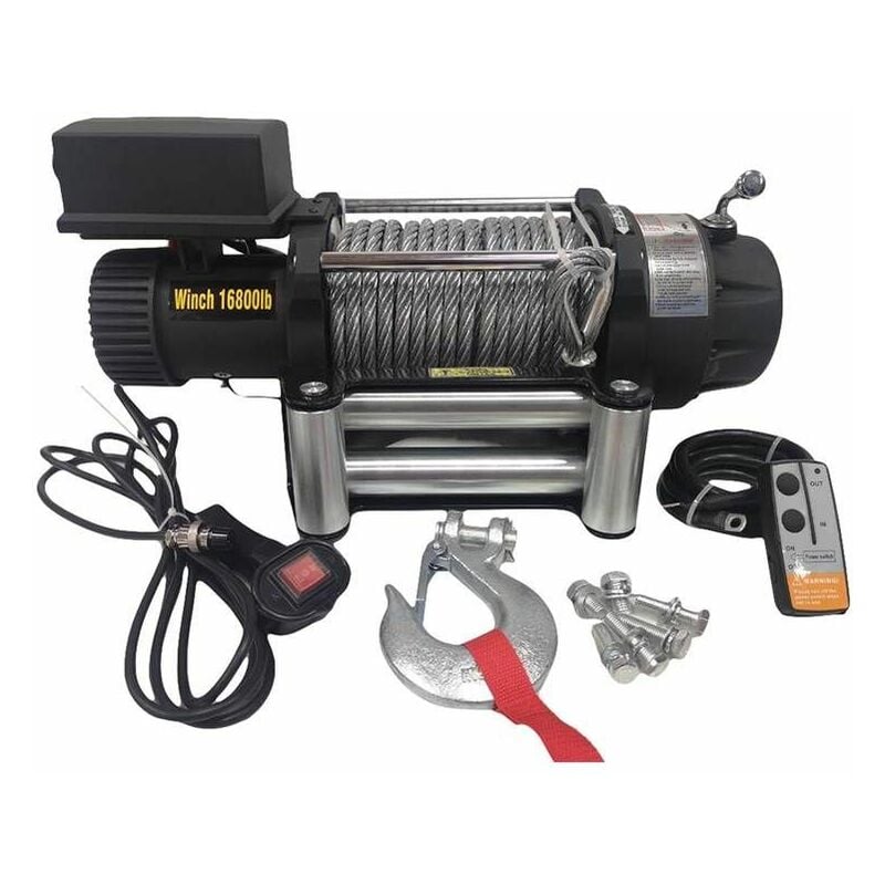 foto del prodotto sc16 8x 2 verricello elettrico 12v 7620kg 4500w, lunghezza verricello 26m 11mm varan motors