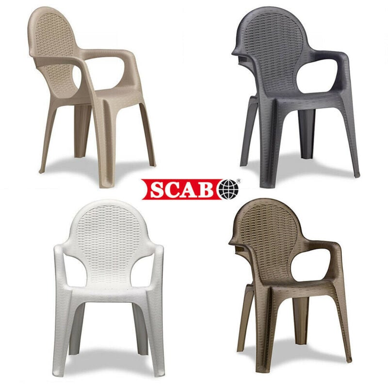 foto del prodotto scab giardino - stock 28 pz. poltrone intrecciate - scab colore lino