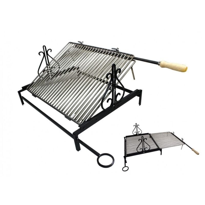 foto del prodotto scab griglia tondino pesante girevole cm 60x50 griglia inox 18 10