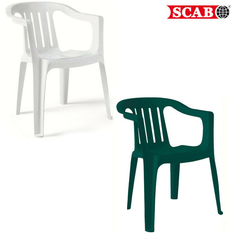 foto del prodotto scab - sedia monoblocco giada bianca