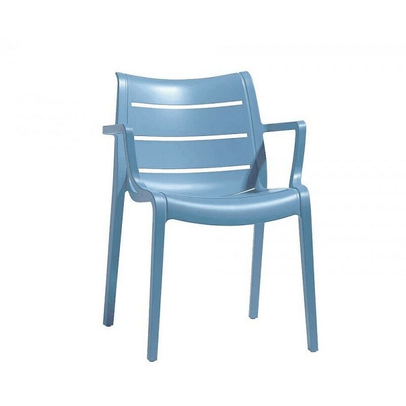 foto del prodotto scab sedia poltrona in tecnopolimero sunset azzurro.
