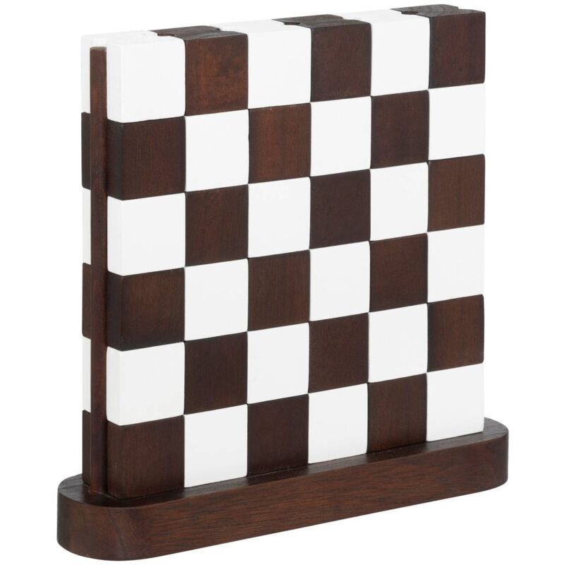 foto del prodotto scacchiera twis paulownia marrone 27x28cm atmosphera cr ateur d'int rieur