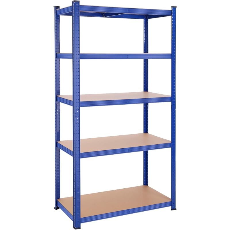 foto del prodotto scaffalatura a 5 ripiani, 200 x 100 x 50 cm, capacit di carico di 600 kg 120 kg per ogni ripiano , scaffale resistente da garage, ripiani