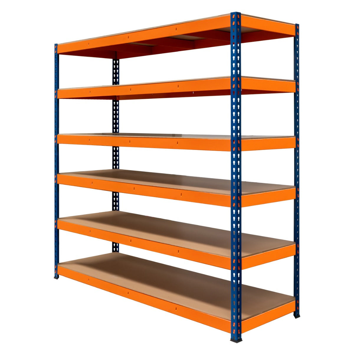 foto del prodotto scaffalatura a 6 rpiani resistente 300kg magazzino officina di stoccaggio s rax