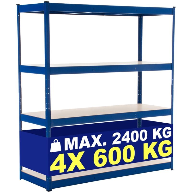 foto del prodotto scaffalatura per carichi pesanti 160x60x180 cm blu