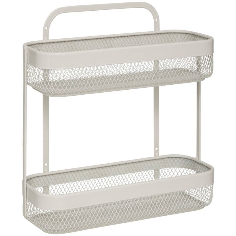 foto del prodotto scaffale a 2 livelli mayaj in metallo beige 5five