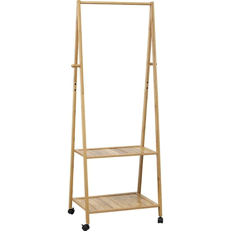 foto del prodotto scaffale a 2 ripiani su rotelle bamb tendance
