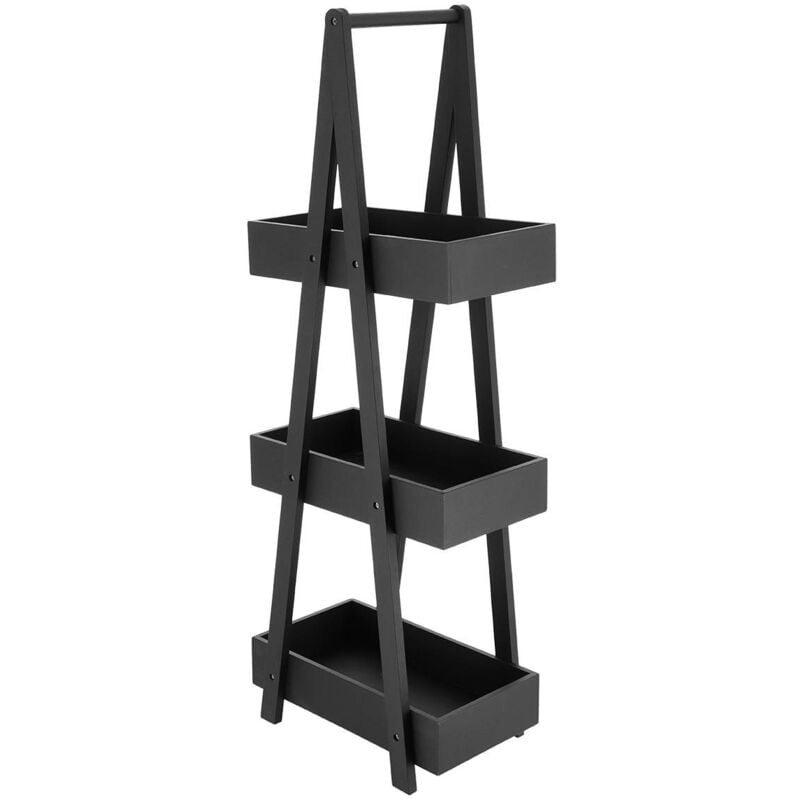 foto del prodotto scaffale a 3 livelli in mdf di bamb nero tendance