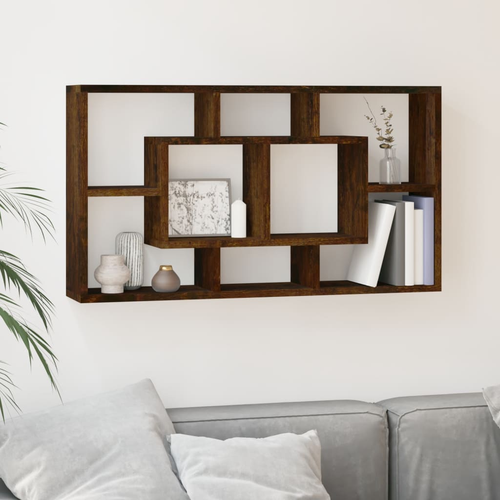 foto del prodotto scaffale a muro 8 scomparti rovere fumo cod mxl 33048