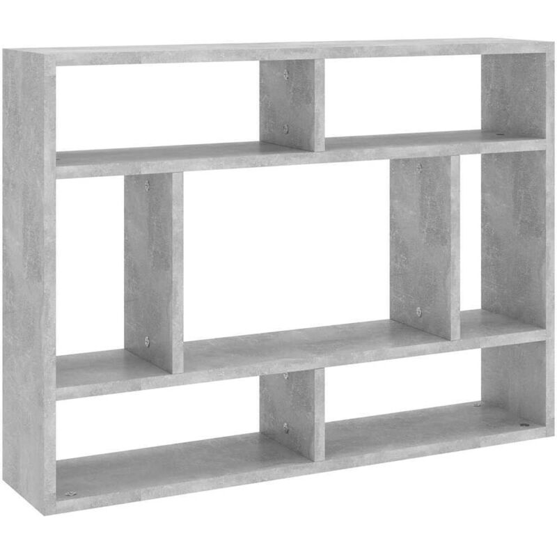 foto del prodotto scaffale a parete grigio cemento 75x16x55 cm legno multistrato vidaxl