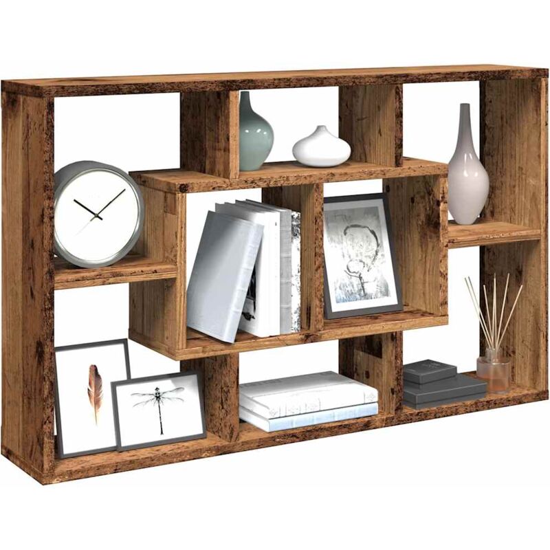 foto del prodotto scaffale a parete legno antico 85x16x52,5 cm legno multistrato vidaxl