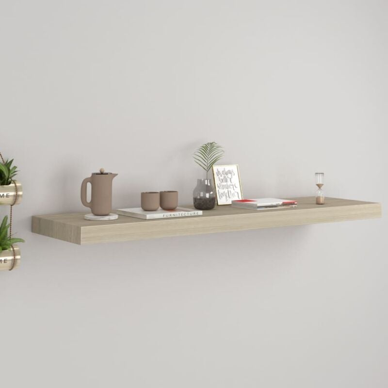 foto del prodotto scaffale a parete rovere 90x23,5x3,8 cm in mdf vidaxl