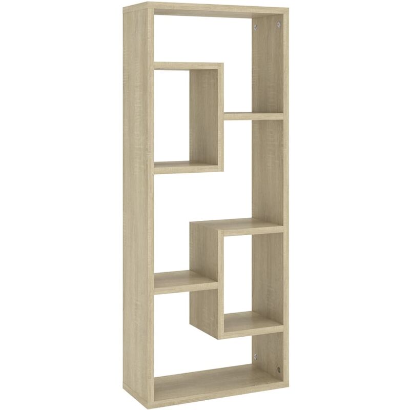 foto del prodotto scaffale a parete rovere sonoma 36x16x90 cm legno multistrato vidaxl