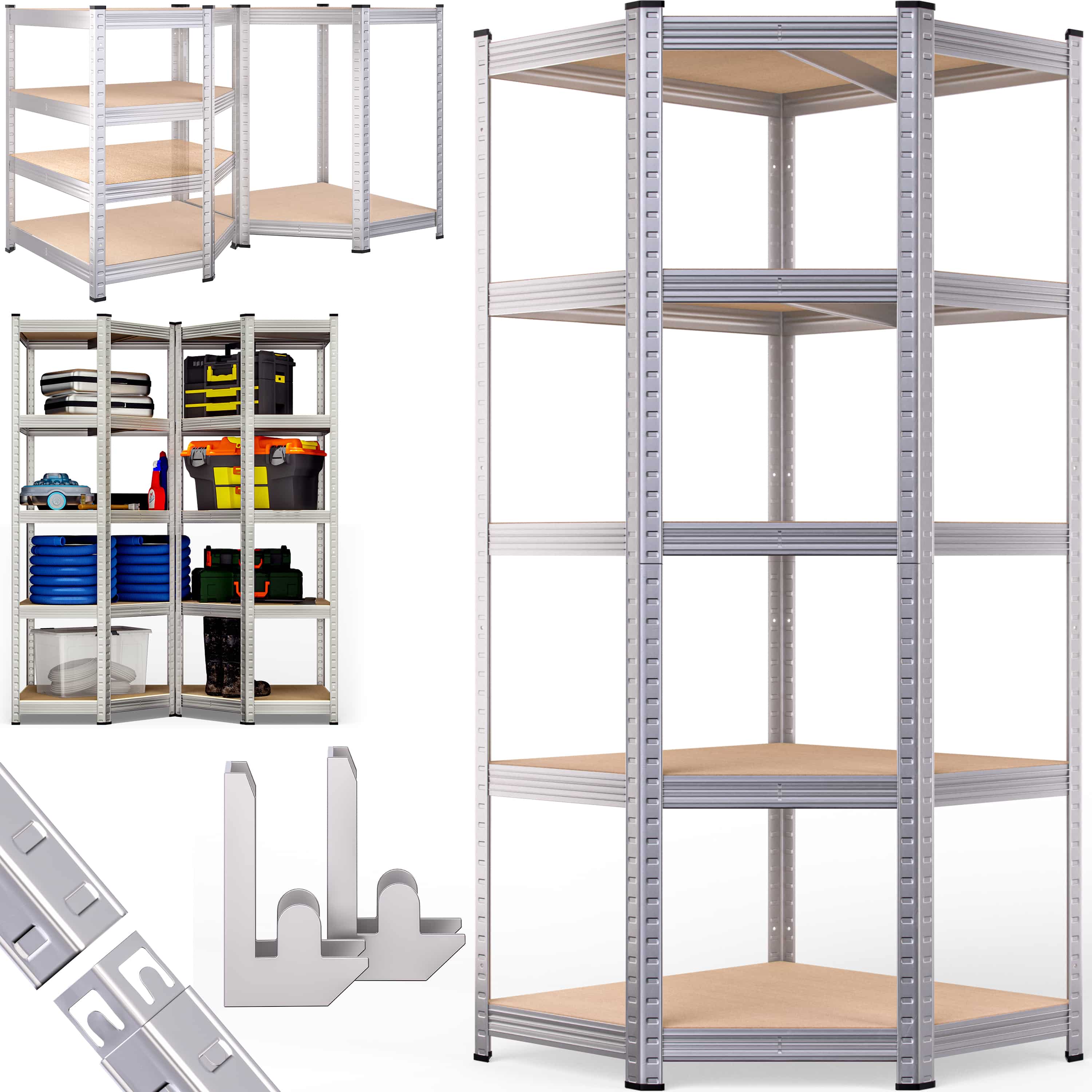 foto del prodotto scaffale alta portata 875kg metallo 180x70x40cm