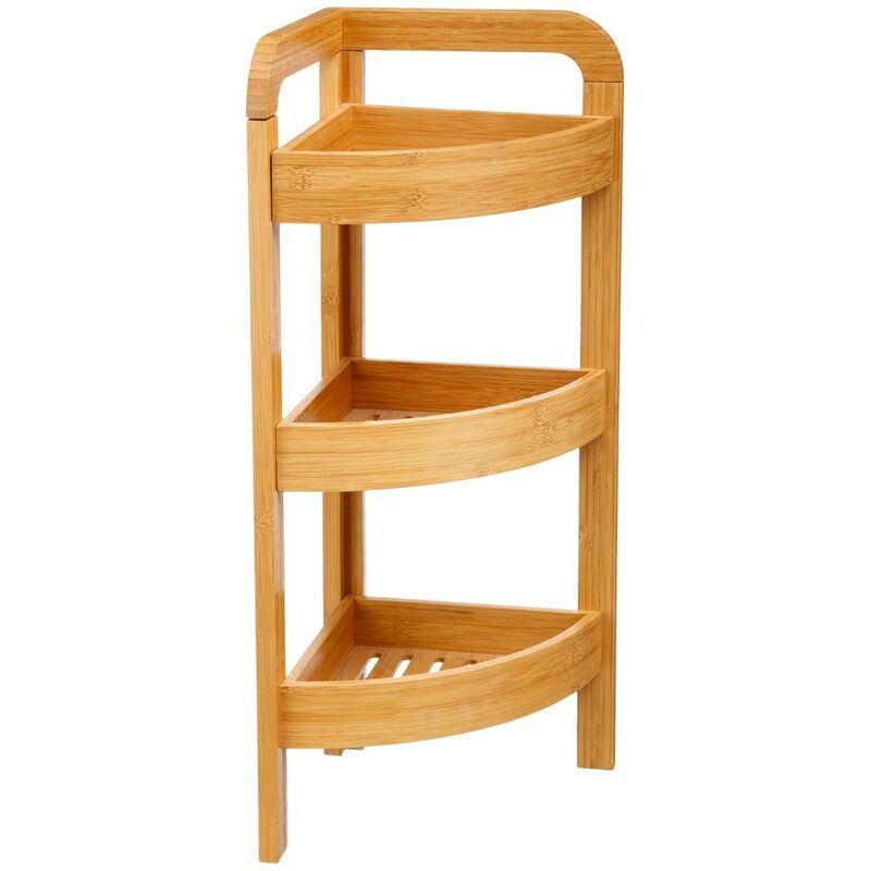 foto del prodotto scaffale angolare a 3 livelli 23cm in bamb 5five