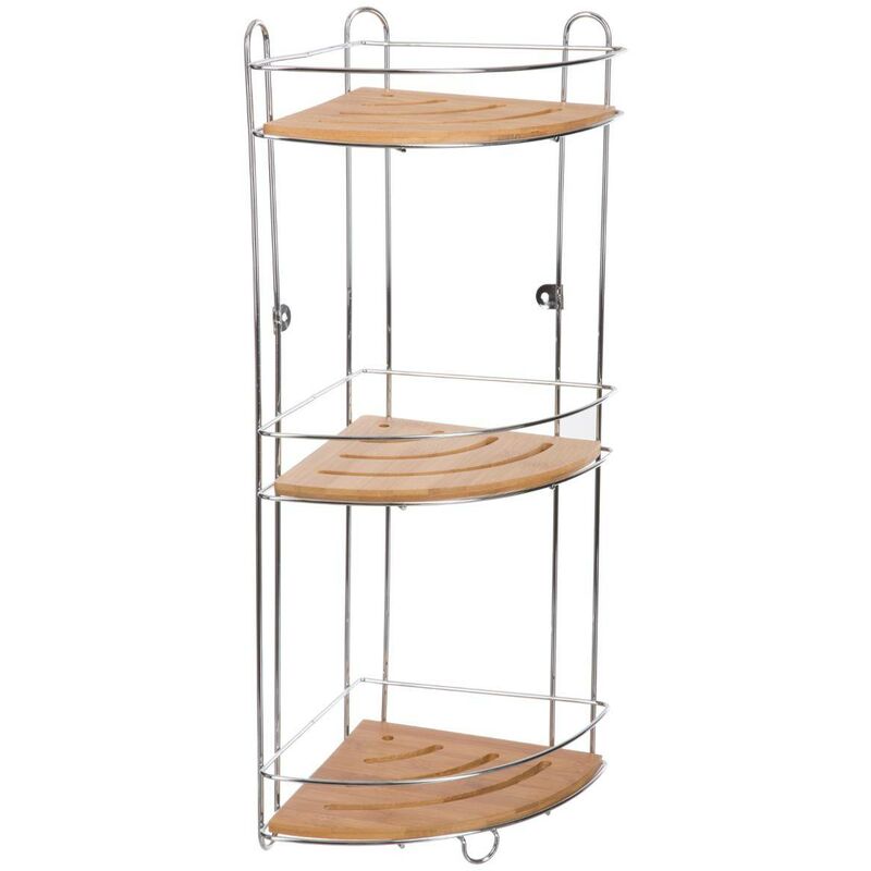 foto del prodotto scaffale angolare a 3 livelli venterra bamboo 5five