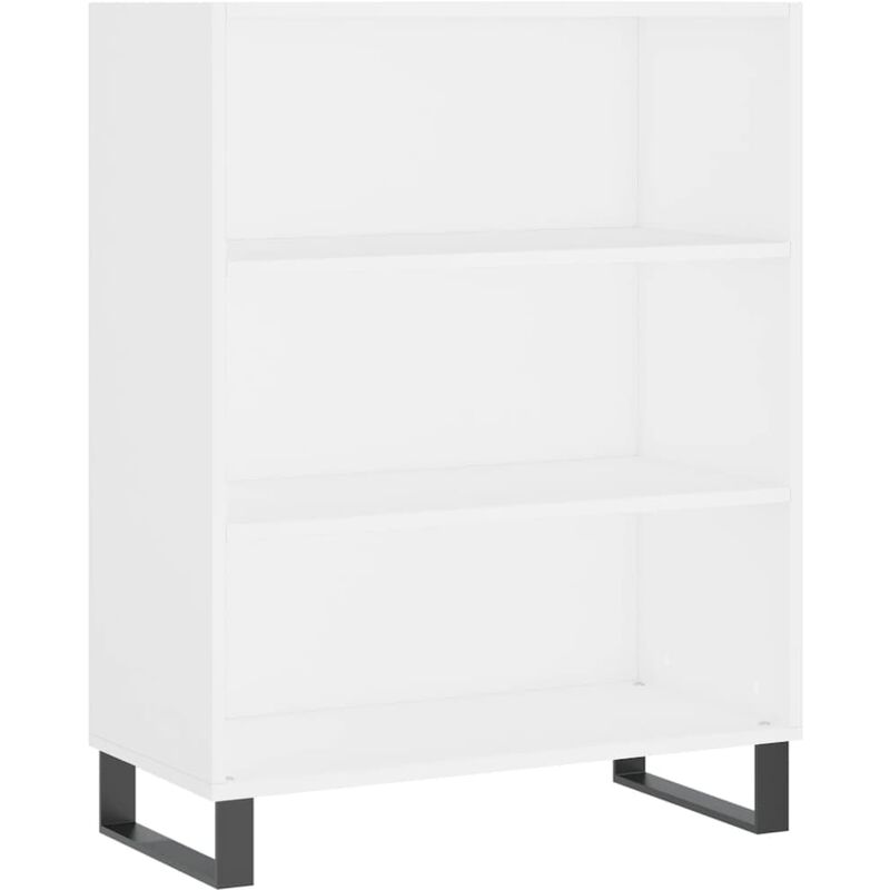 foto del prodotto scaffale bianco 69,5x32,5x90 cm in legno multistrato vidaxl