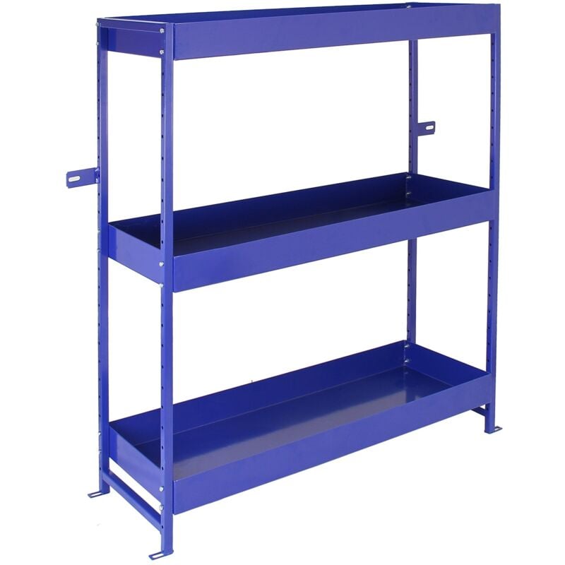 foto del prodotto scaffale blu per van e furgone in acciaio inossidabile con 3 ripiani 116,5cm x 115cm x 34,8cm monster racking