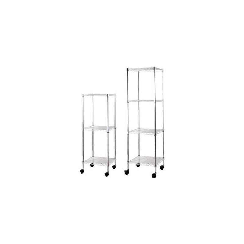 foto del prodotto scaffale brixo manhattan 3p altezza 90 centimetri con ruote