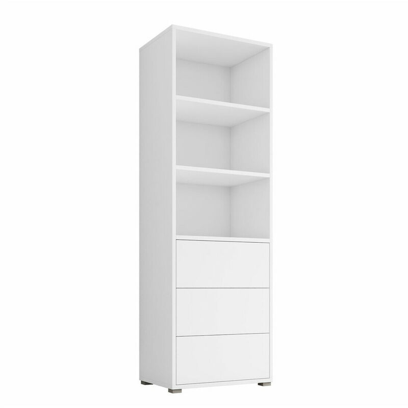 foto del prodotto scaffale comfivo fersoe 105, bianco, chiuso, con cassetti, truciolare laminato, il numero di porte 0, numero di cassetti 0, 178x60x40cm