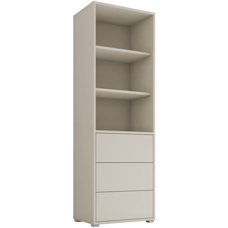 foto del prodotto scaffale comfivo fersoe 105, cachemire, con cassetti, chiuso, truciolare laminato, il numero di porte 0, numero di cassetti 0, 178x60x40cm