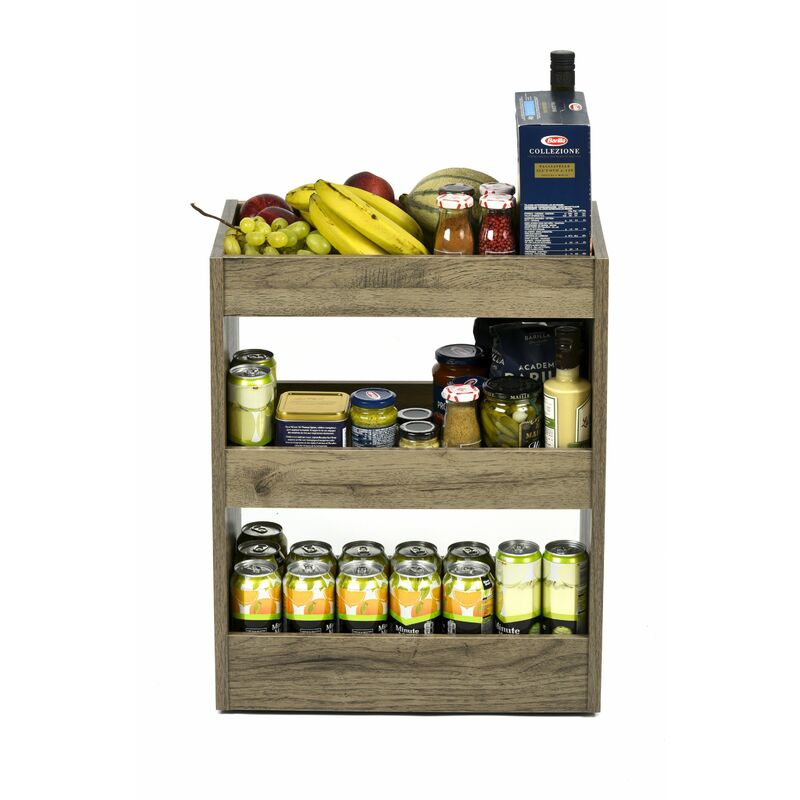 foto del prodotto scaffale con ruote mobili da magazzino con ruote carrello desk in legno, facile da spostare e con ruote regolabili, ufficio, soggiorno, studio