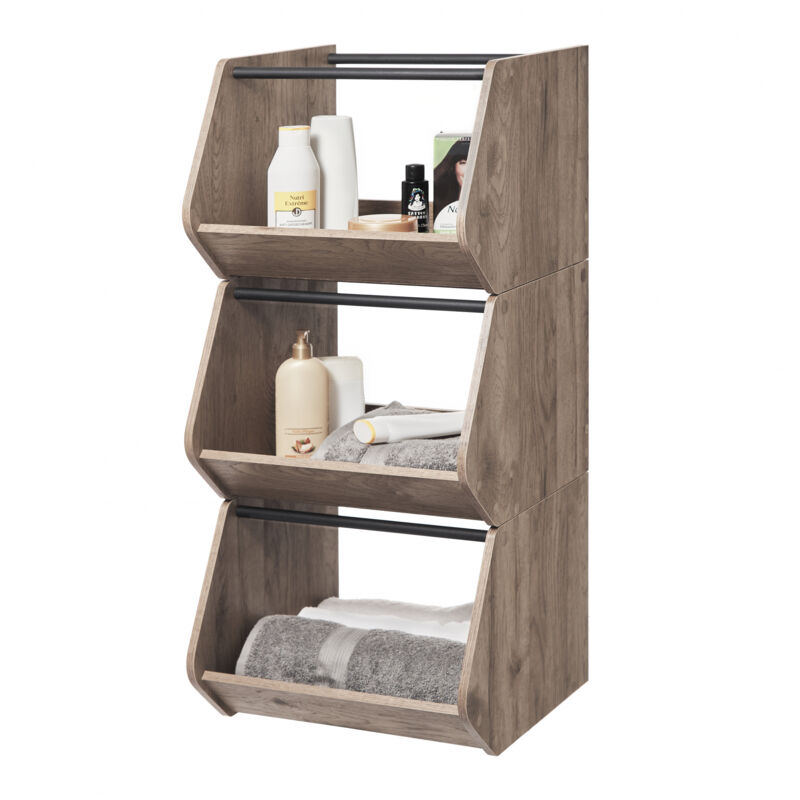 foto del prodotto scaffale, contenitore in legno, credenza, 1 anta pieghevole, impilabile, solido, cucina, camera da letto, soggiorno scaffale per mobili di base