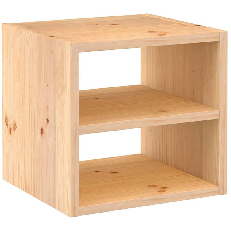foto del prodotto scaffale cubo in pino massiccio con un mensola l36,2 x h36,2 cm