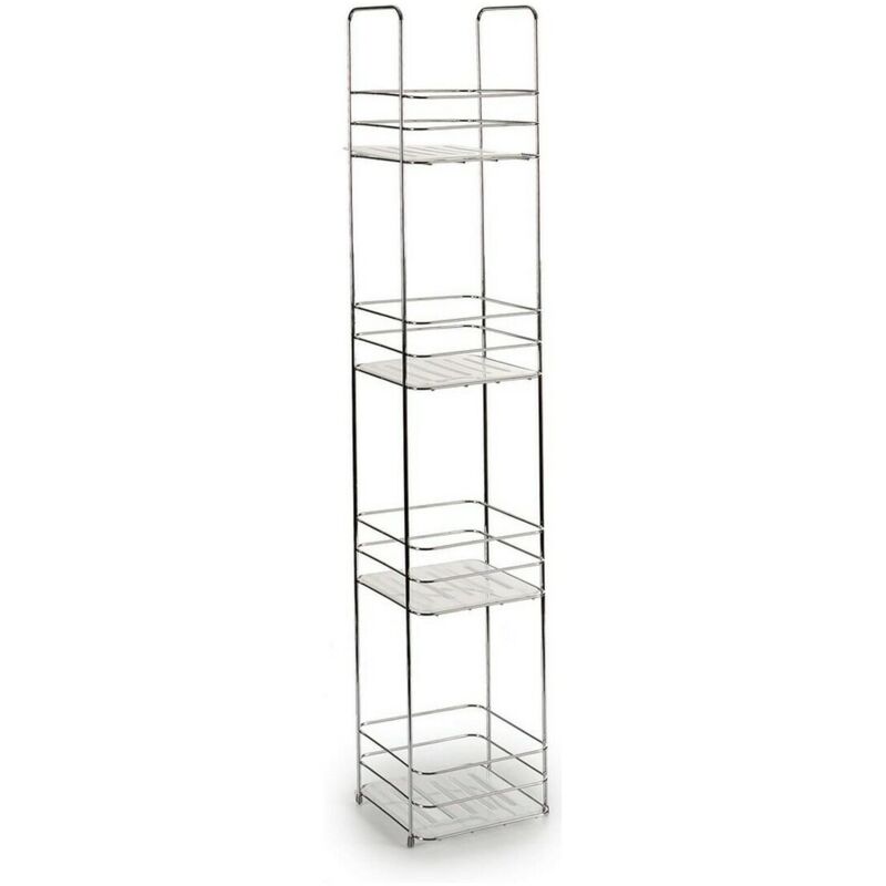 foto del prodotto scaffale da bagno berilo w4870 trasparente argentato