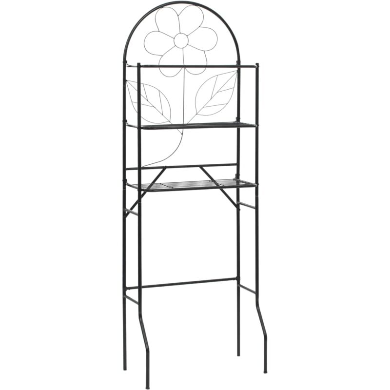 foto del prodotto scaffale da bagno nero 60x33x174 cm vidaxl