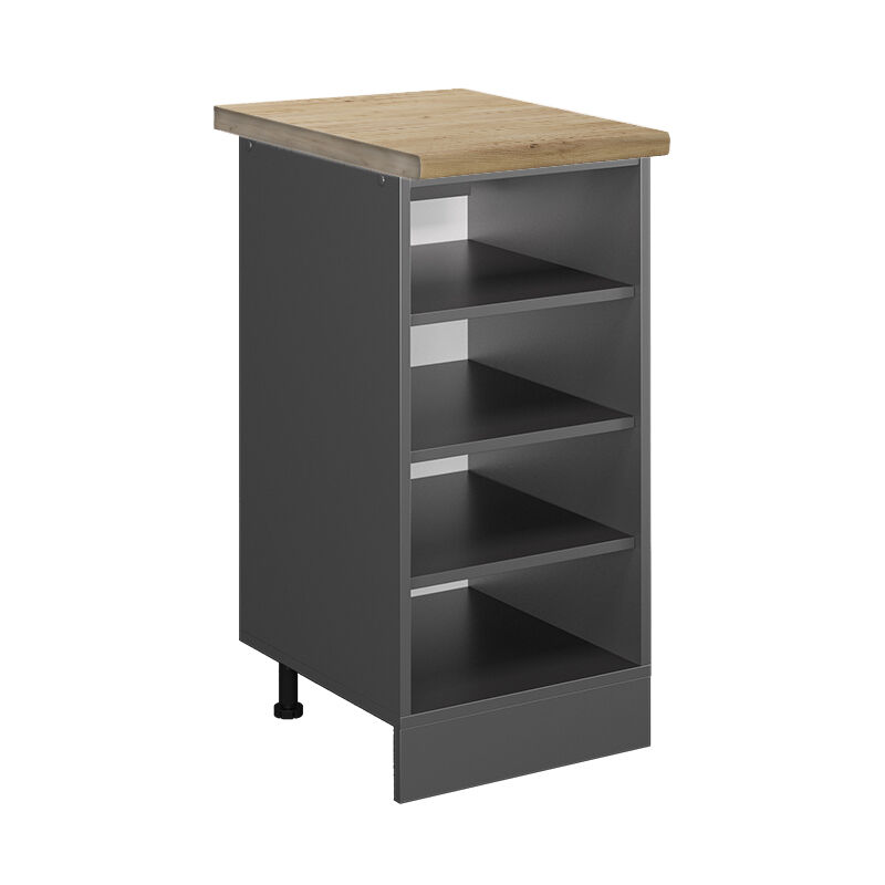 foto del prodotto scaffale da cucina r line, antracite, 40 cm , pl rovere vicco
