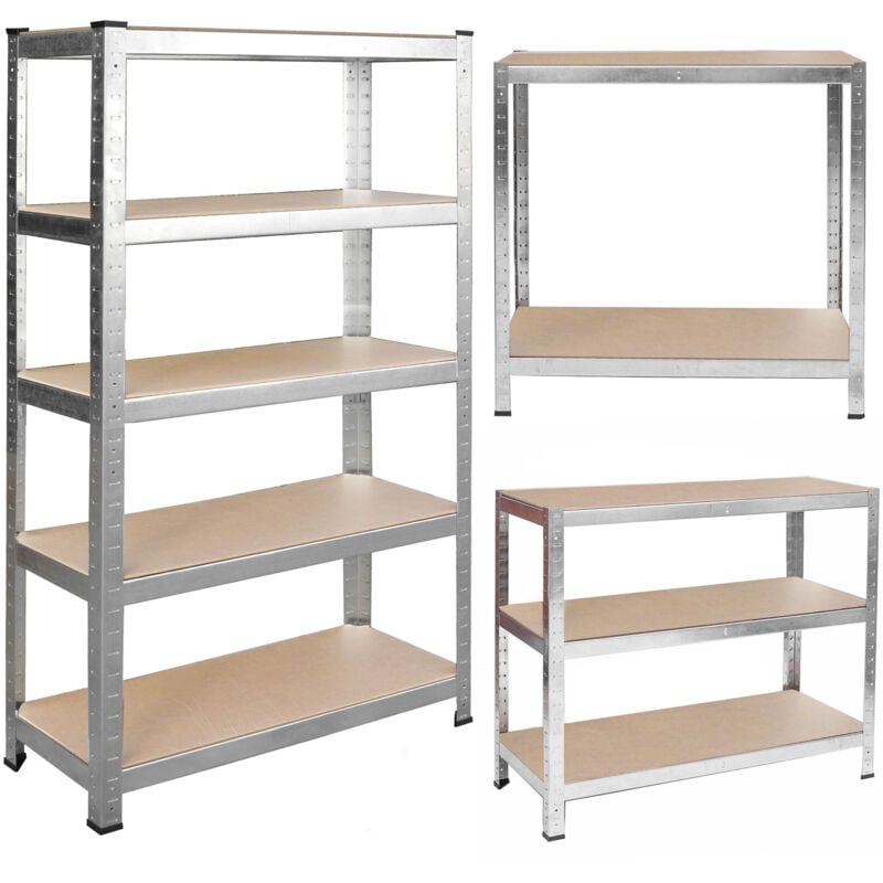 foto del prodotto scaffale da magazzino in metallo 150 x 75 x 30 cm humberg 4840
