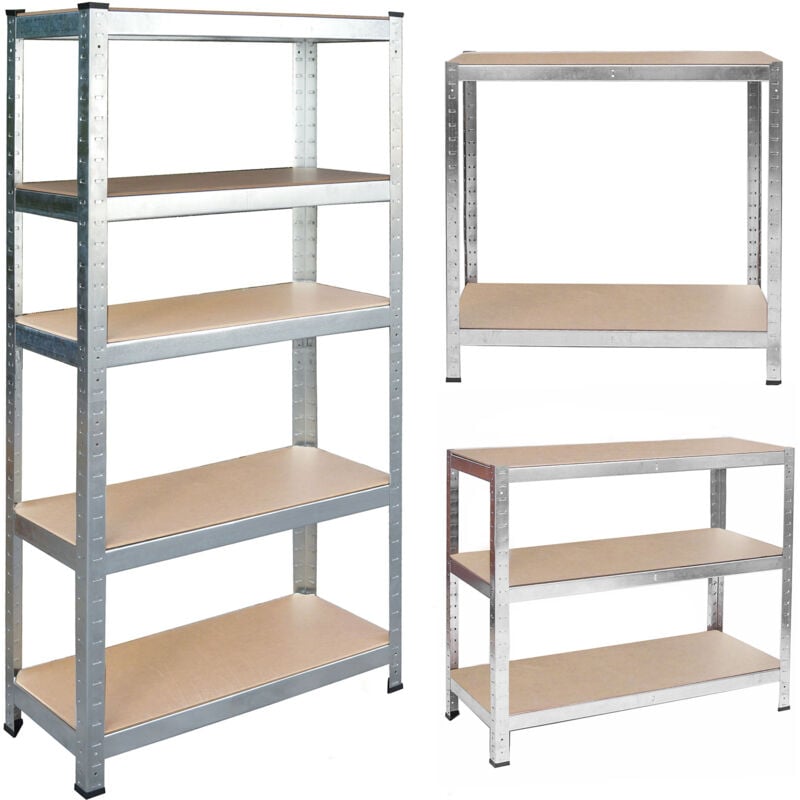 foto del prodotto scaffale da magazzino in metallo 180 x 90 x 40 cm humberg hr 812